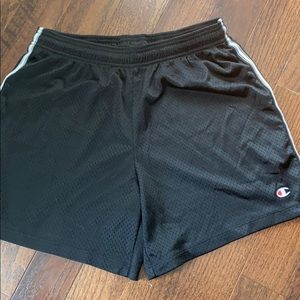 Black Champion Soccer shorts
